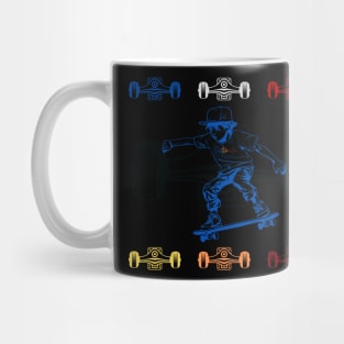 Funny skater skateboarder Mug